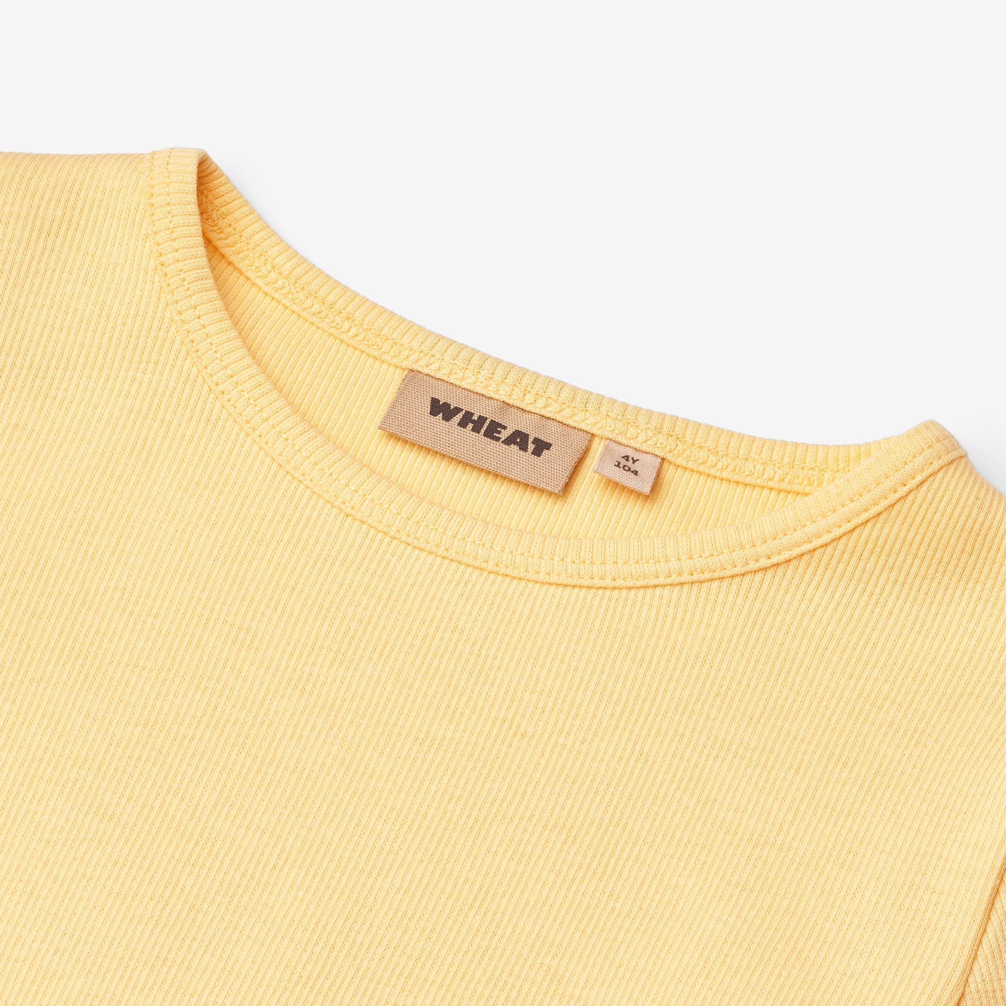 wheat-ida-t-shirt-langarmshirt-golden-yellow-bio-baumwolle image 3