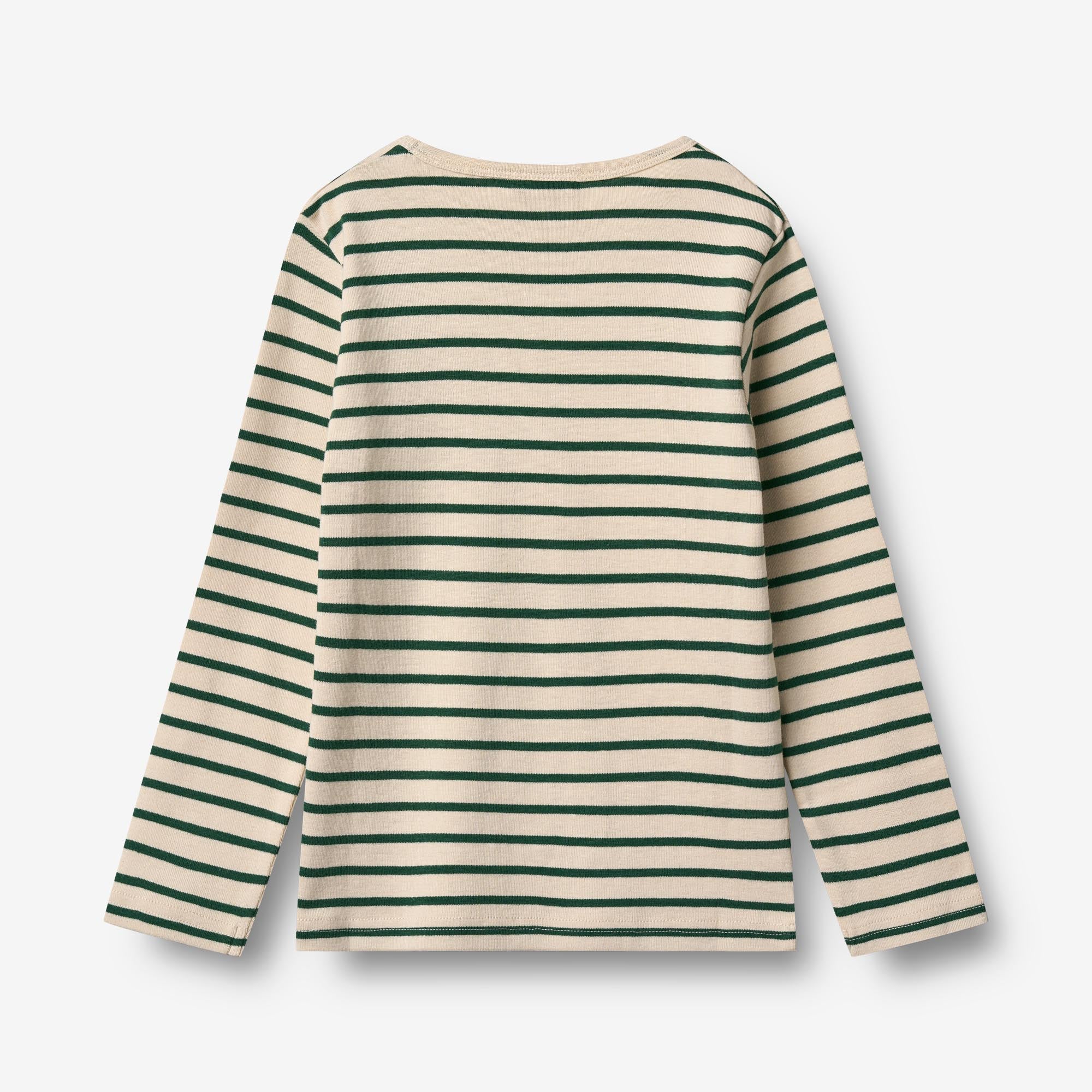 wheat-langarmshirt-stig-green-stripe-bio-shirt-gr-92-152 image 2