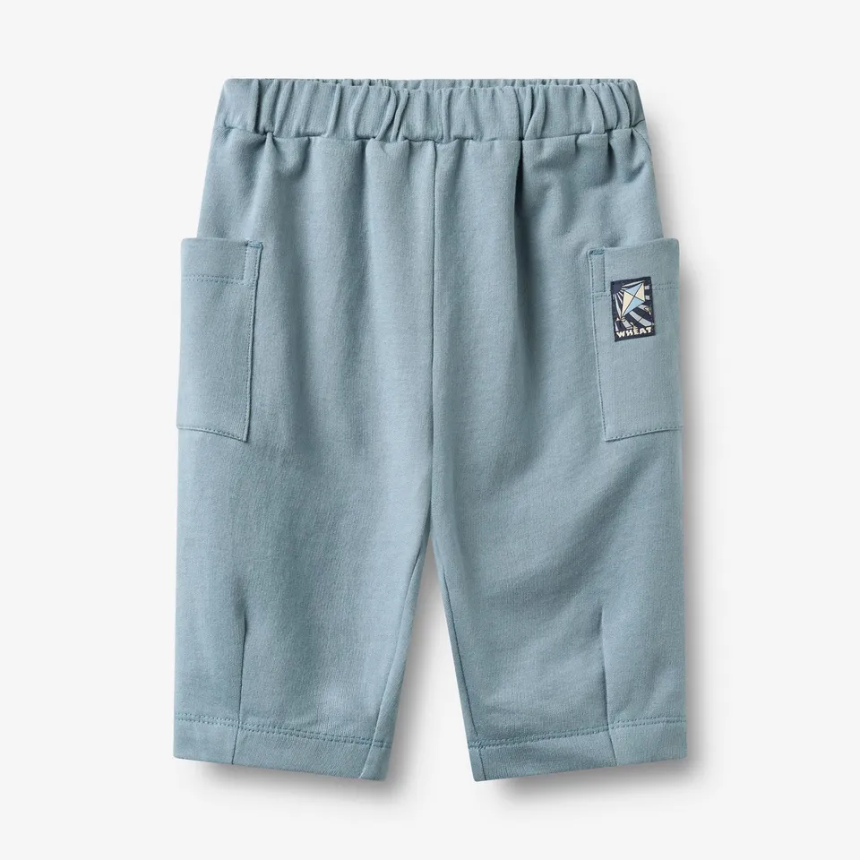 wheat-otto-sweathose-faded-denim-baby-cargotaschen-bio image 1
