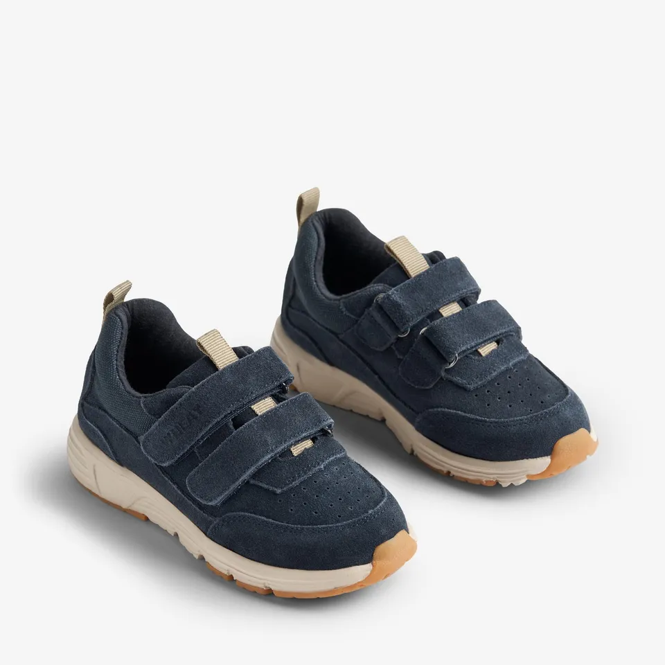 wheat-alin-sneaker-navy-leder-klett-kinder-gr-24-35 image 1
