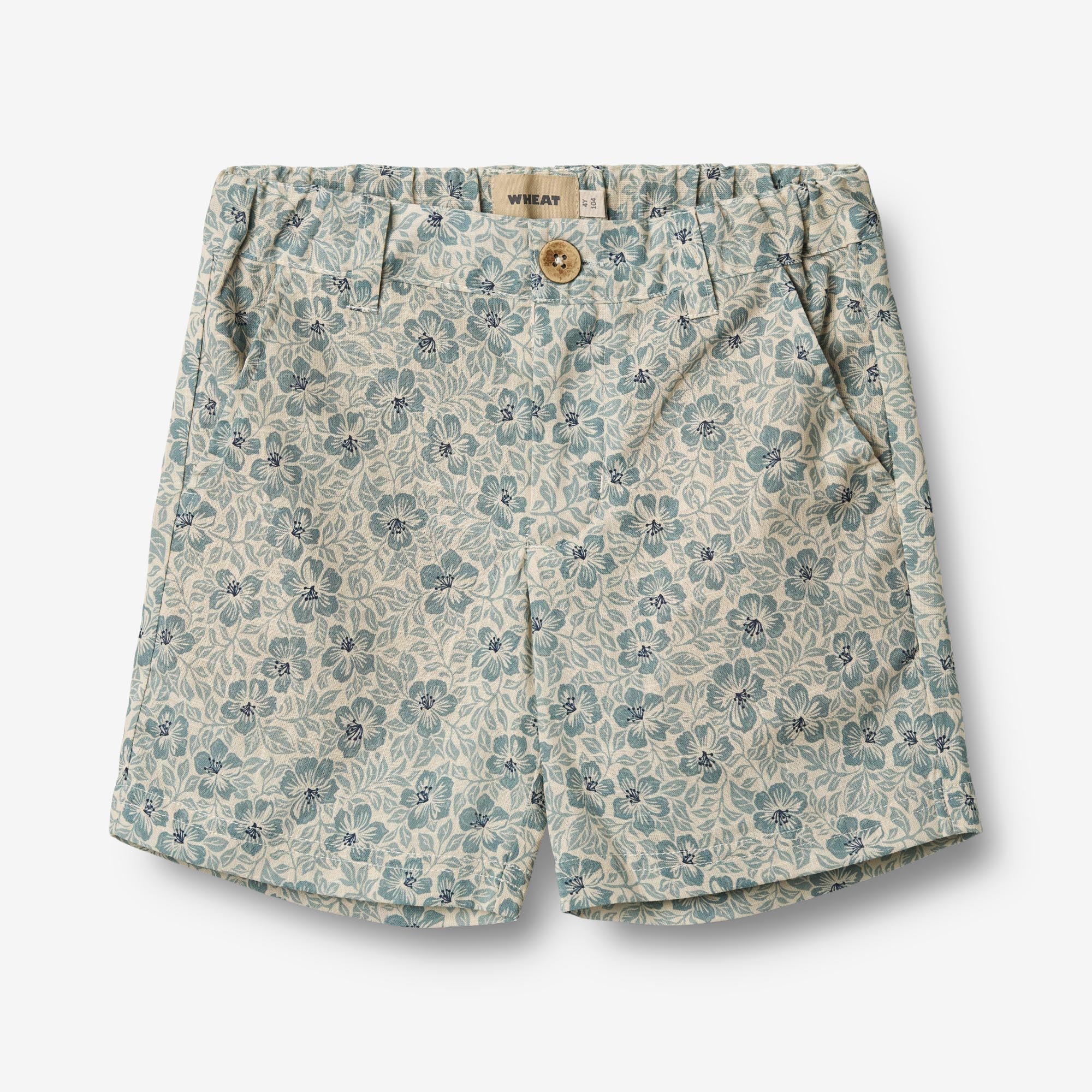 wheat-elvig-shorts-aqua-hawaii-bio-baumwolle image 1