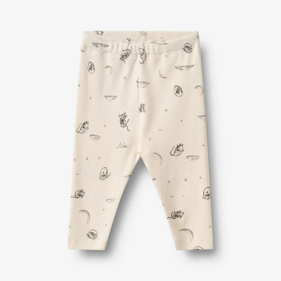 wheat-silas-jerseyhose-baby-bio-baumwolle-dreaming-mouse image 1