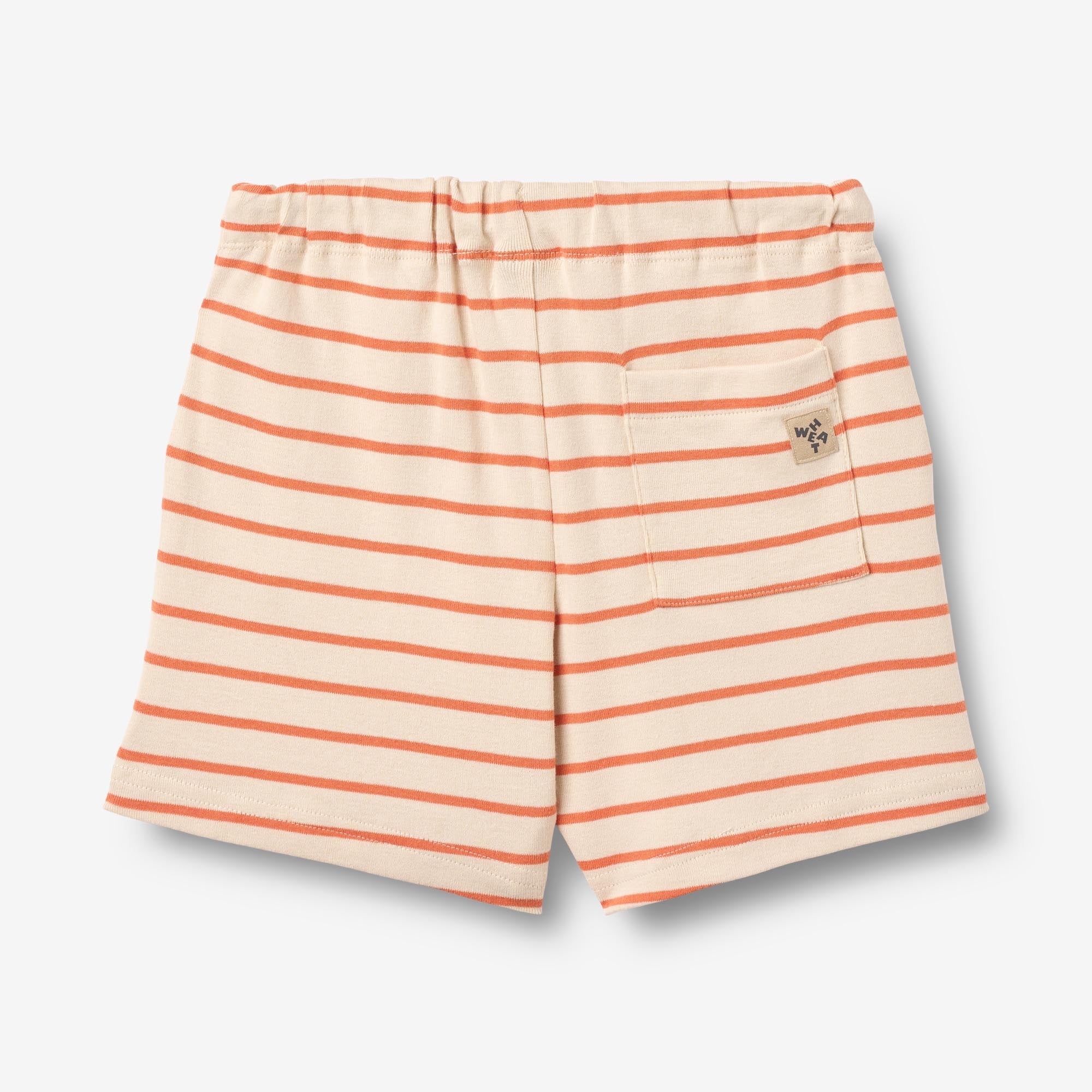 wheat-kalle-jersey-shorts-orange-stripe-kinder-bio image 2