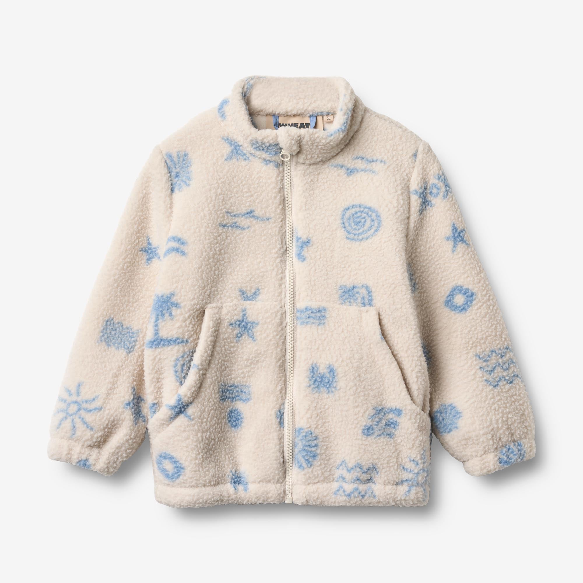 wheat-helge-fleecejacke-white-onyx-jacquard-recycling image 1