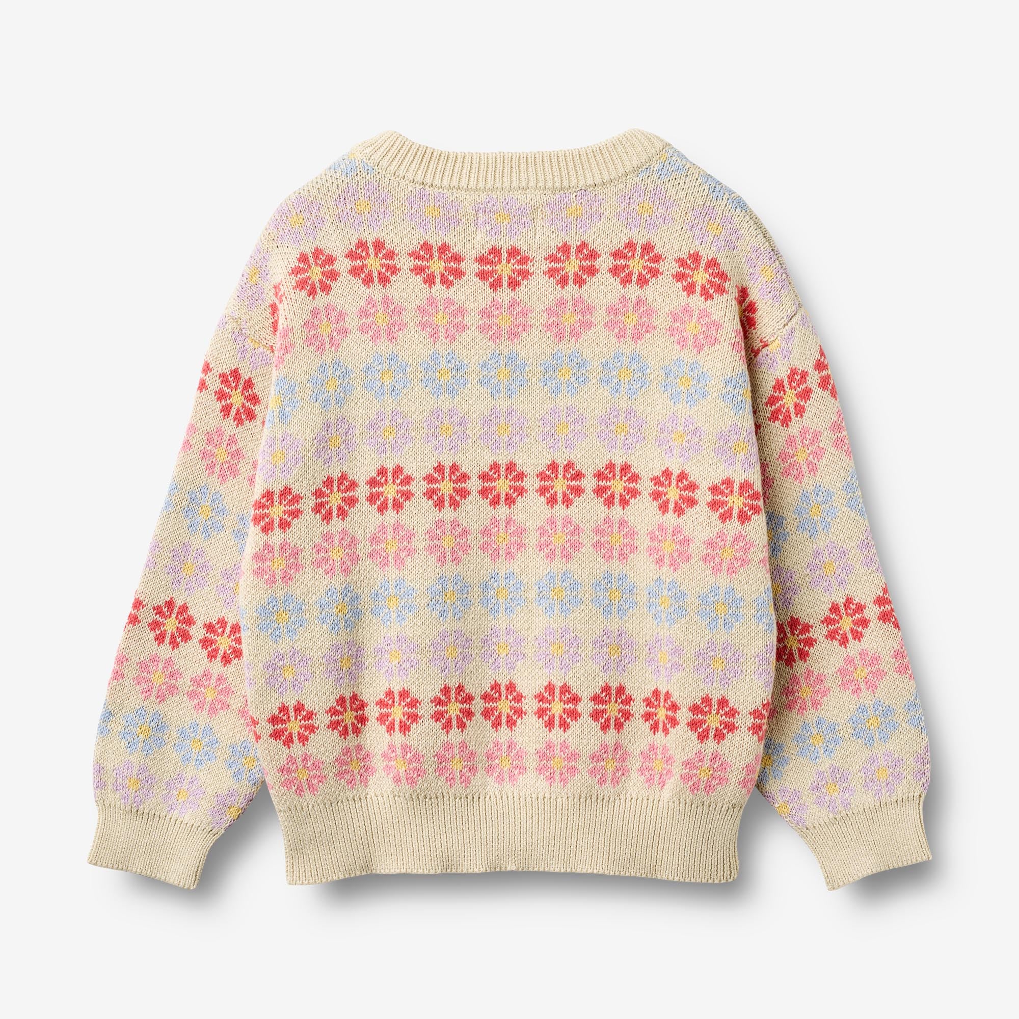 wheat-harlow-pullover-sandshell-flowers-bio-jacquard image 3