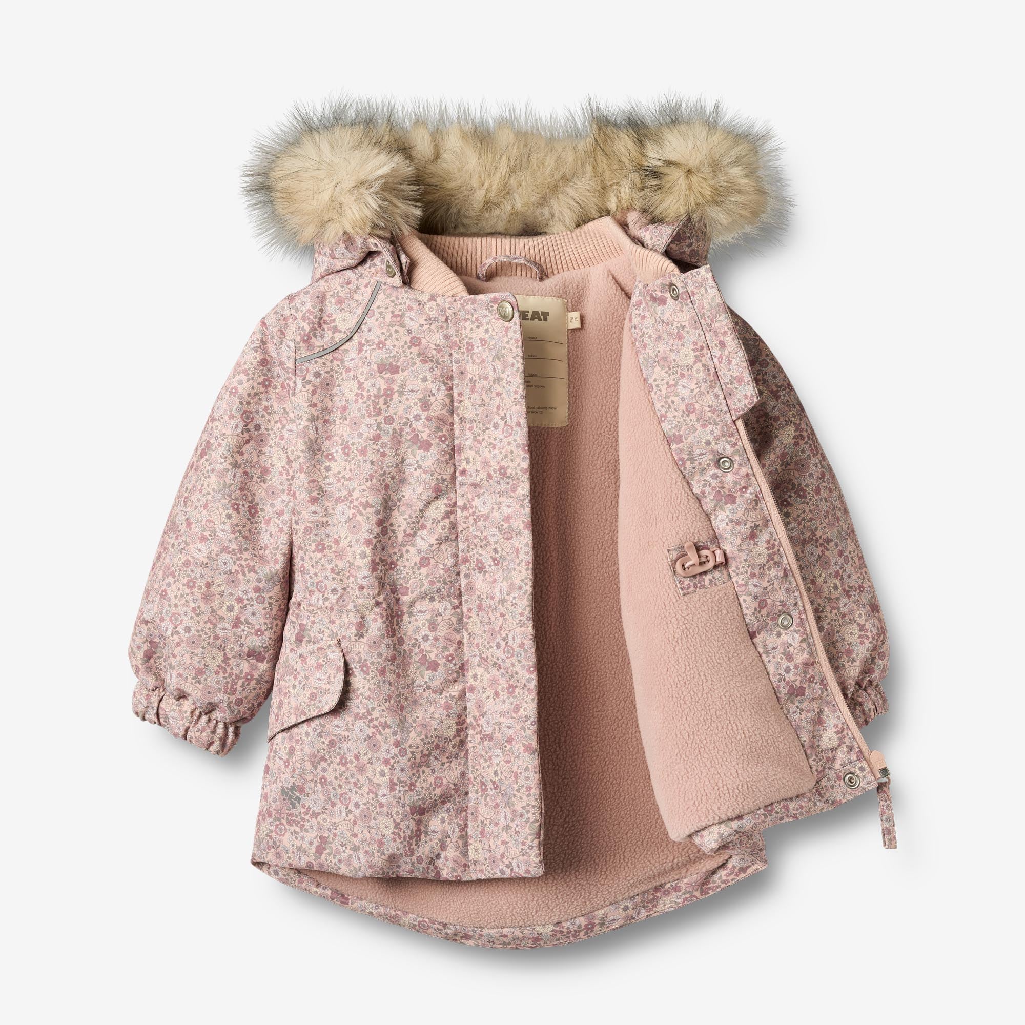 wheat-mathilde-winterjacke-rose-dust-flowers-m-dchen-wasserdicht image 3