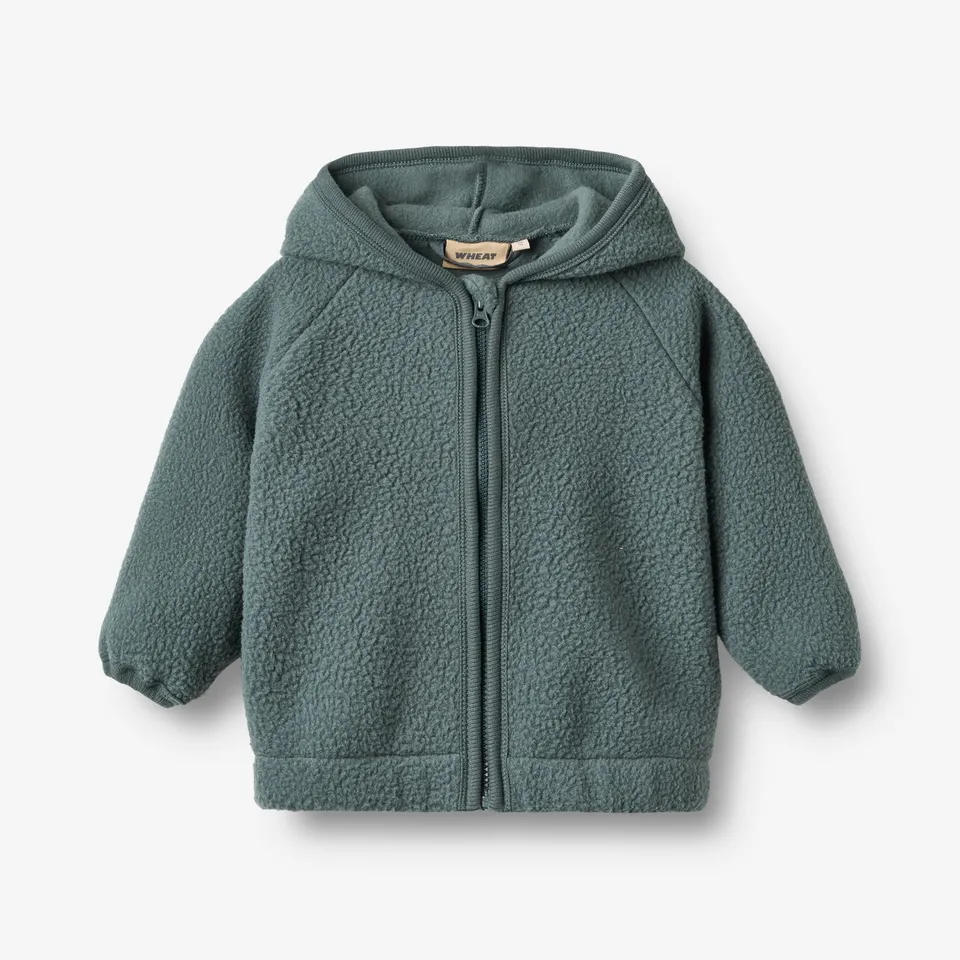 wheat-martinus-fleecejacke-dark-petroleum-recycling-fleece image 1