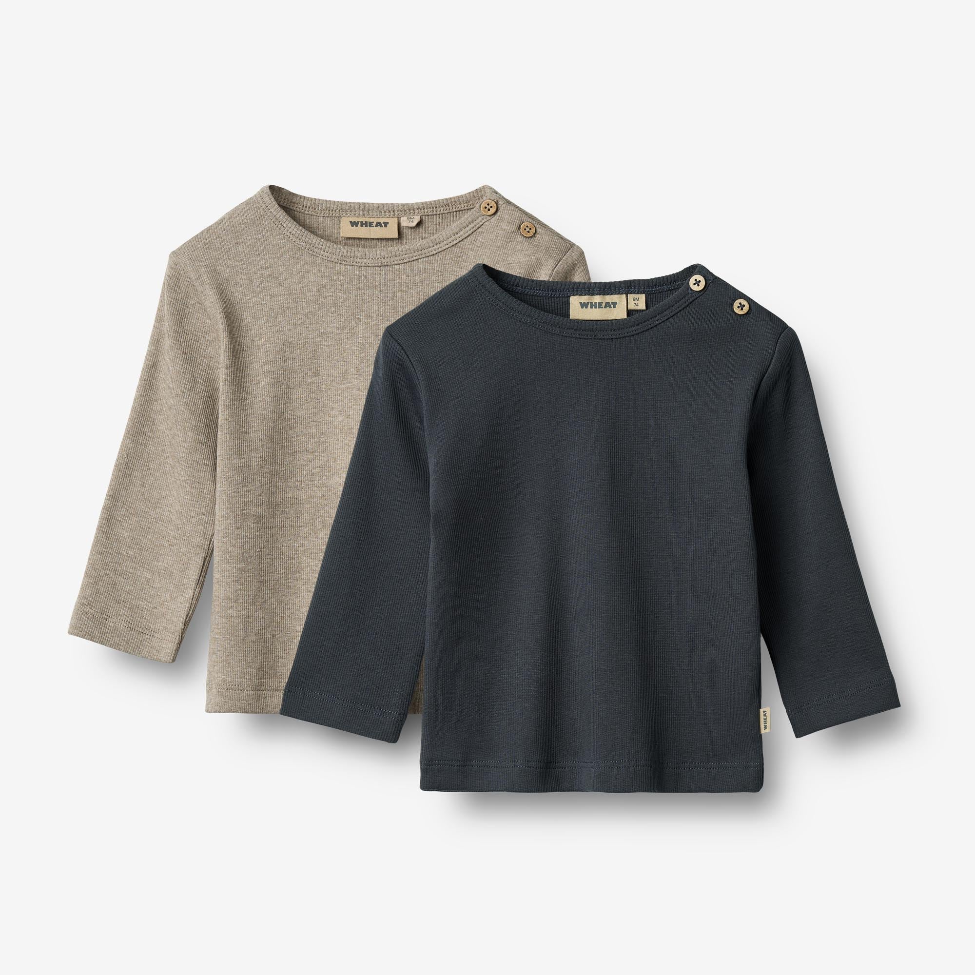 wheat-milo-langarmshirt-2er-pack-navy-bio-74-92 image 2