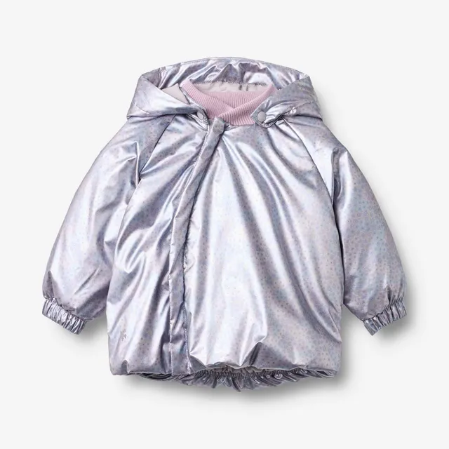 wheat-ravi-steppjacke-baby-silver-sky-flower-mit-kapuze image 1