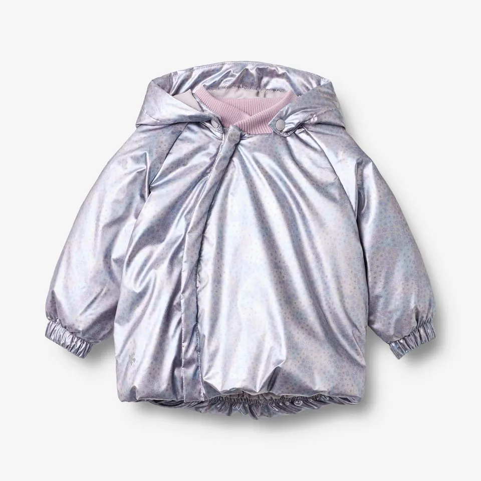 wheat-ravi-steppjacke-baby-silver-sky-flower-mit-kapuze image 1