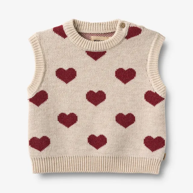wheat-gaby-weste-offwhite-melange-merino-baby image 1