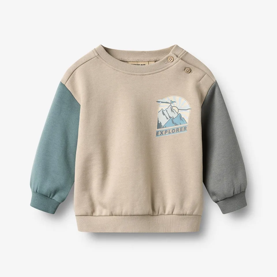 wheat-elliot-sweatshirt-grey-moon-bio-baumwolle image 1