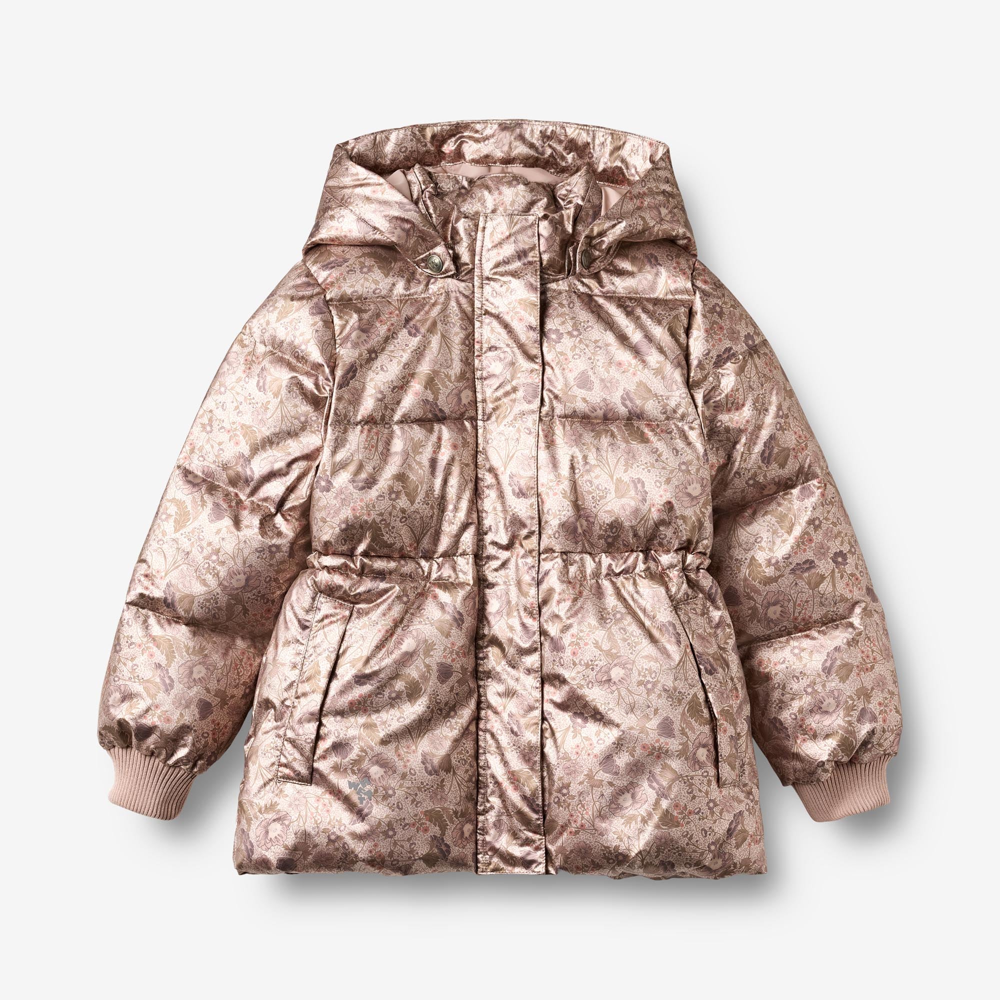 wheat-eli-pufferjacke-golden-flowers-wasserdicht-recycelt image 1