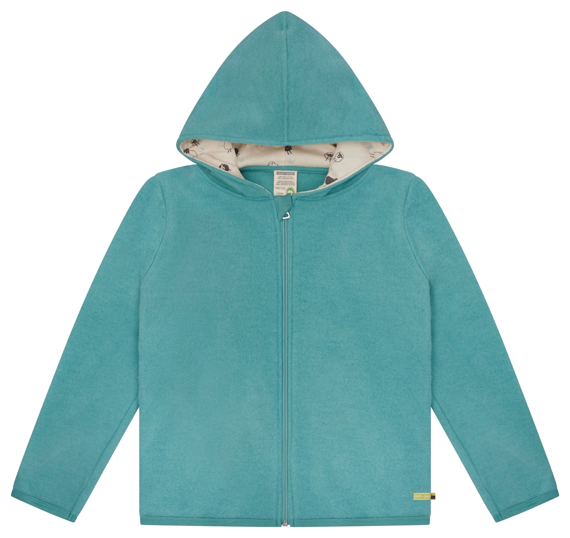 loud-proud-classics-merino-wollfleece-jacke-kapuzenjacke-curry image 7