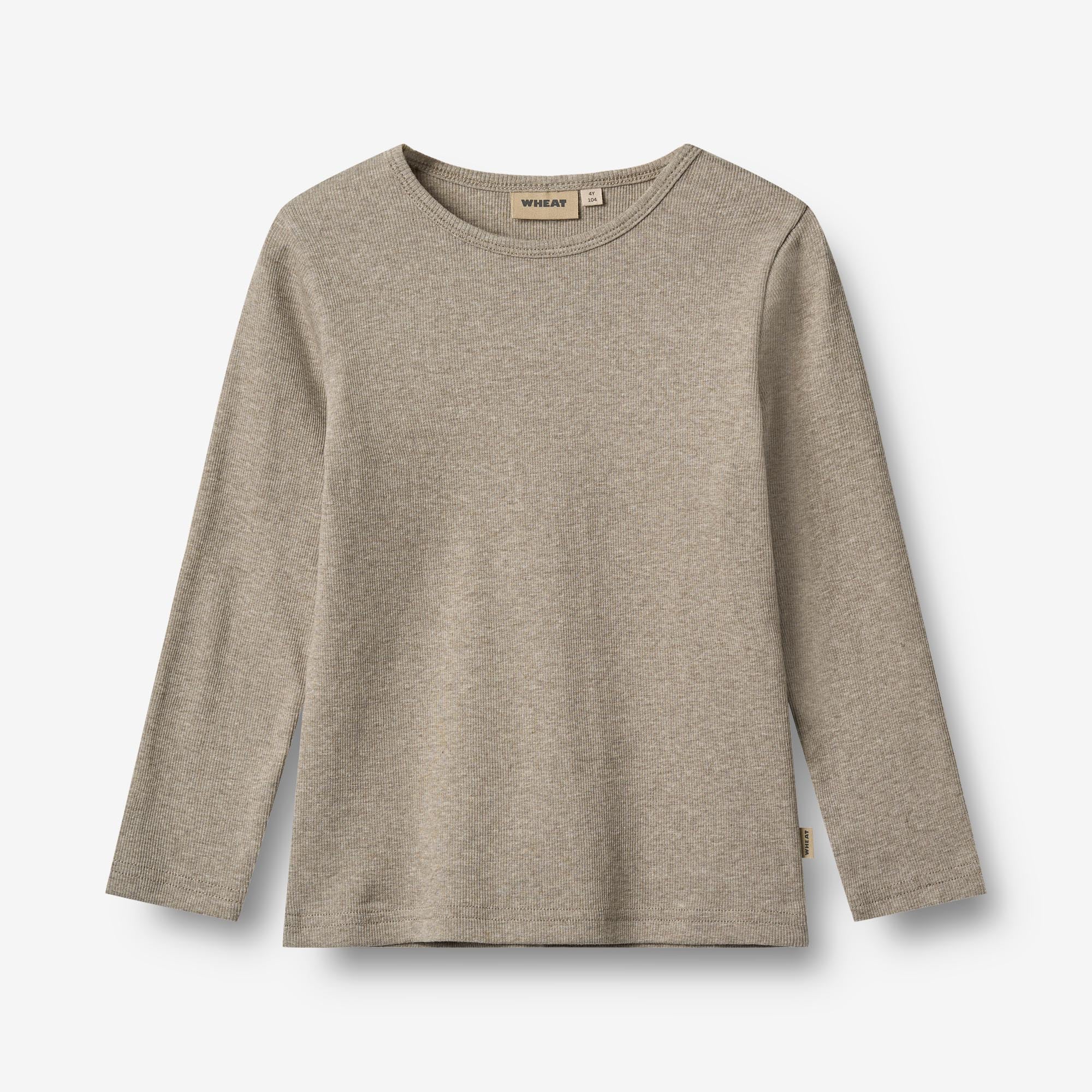 wheat-stig-rib-t-shirt-langarmshirt-gravel-melange-bio image 1