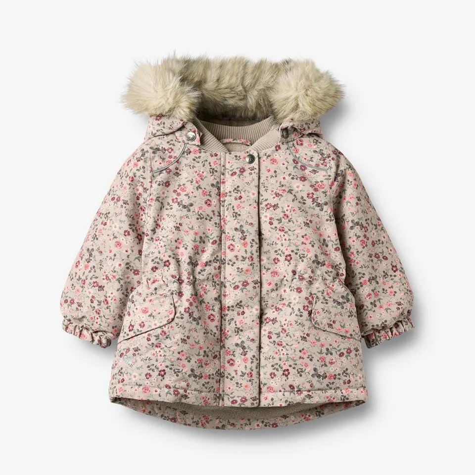 wheat-mathilde-jacke-grey-moon-flowers-winter-wasserdicht image 1