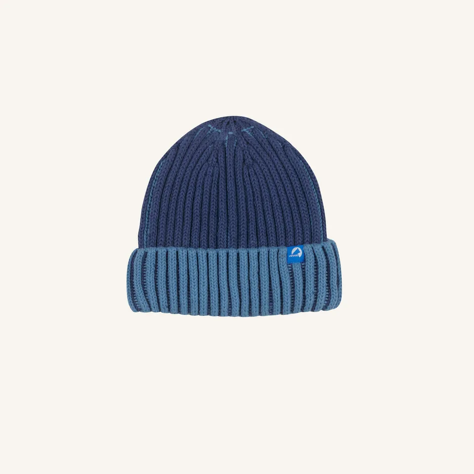 finkid-husky-pippalot-strickm-tze-navy-dove-zweifarbig image 1