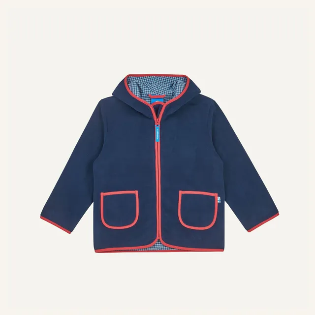 finkid-tonttu-fleecejacke-navy-dove-110-120-zip-in image 1