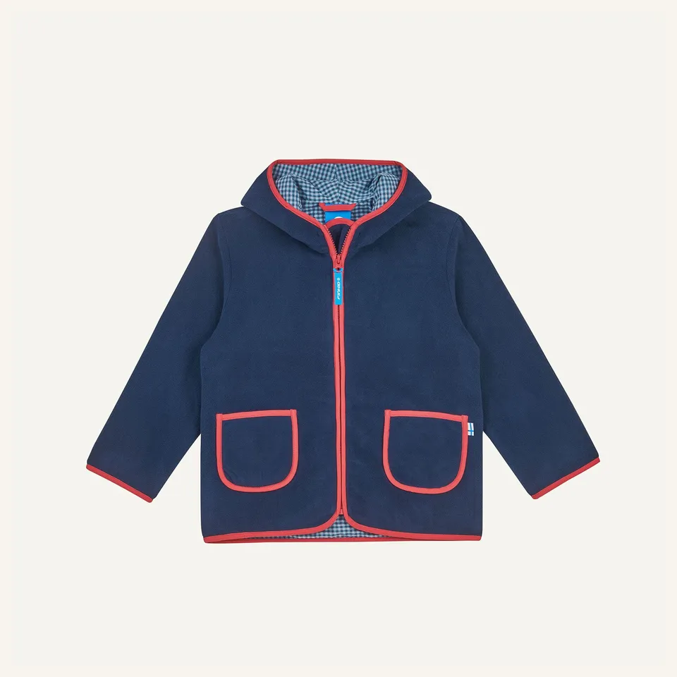 finkid-tonttu-fleecejacke-navy-dove-110-120-zip-in image 1