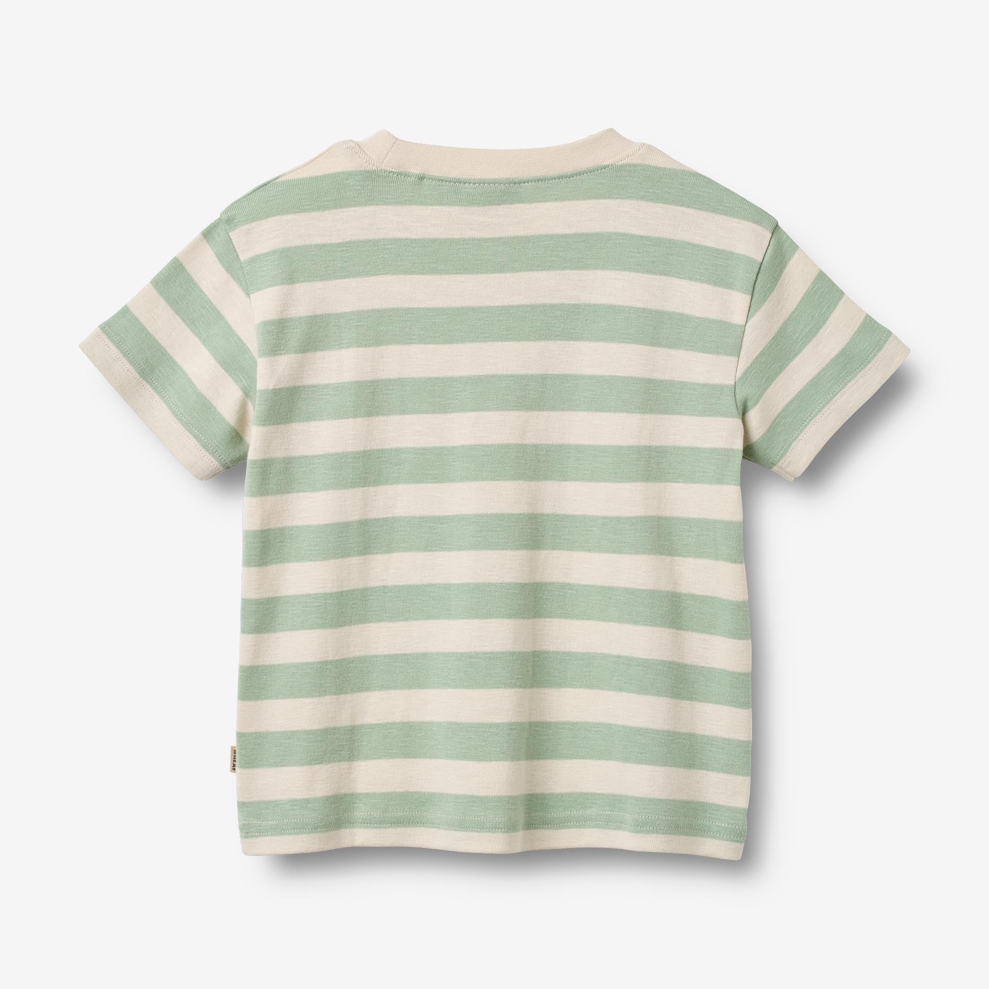 wheat-liam-t-shirt-bio-baumwolle-kinder-mint-stripe image 2