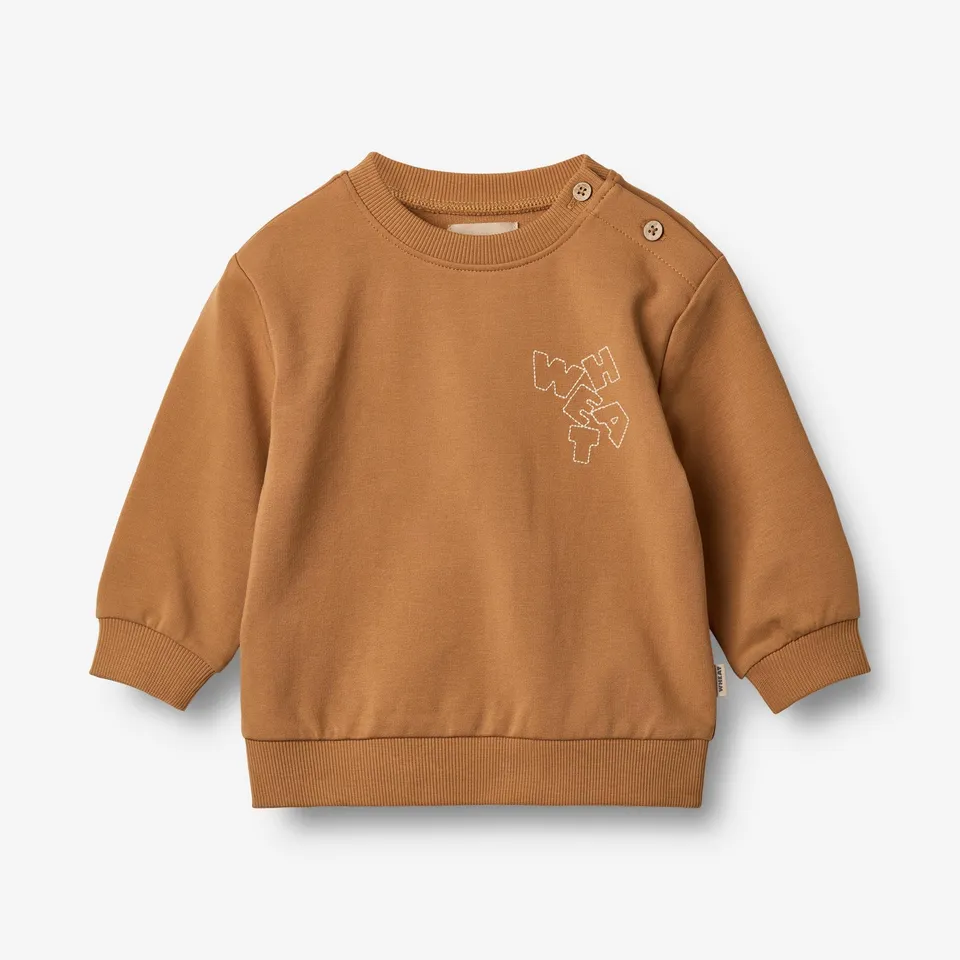 wheat-sweatshirt-willi-baby-pullover-almond-bio-baumwolle image 1