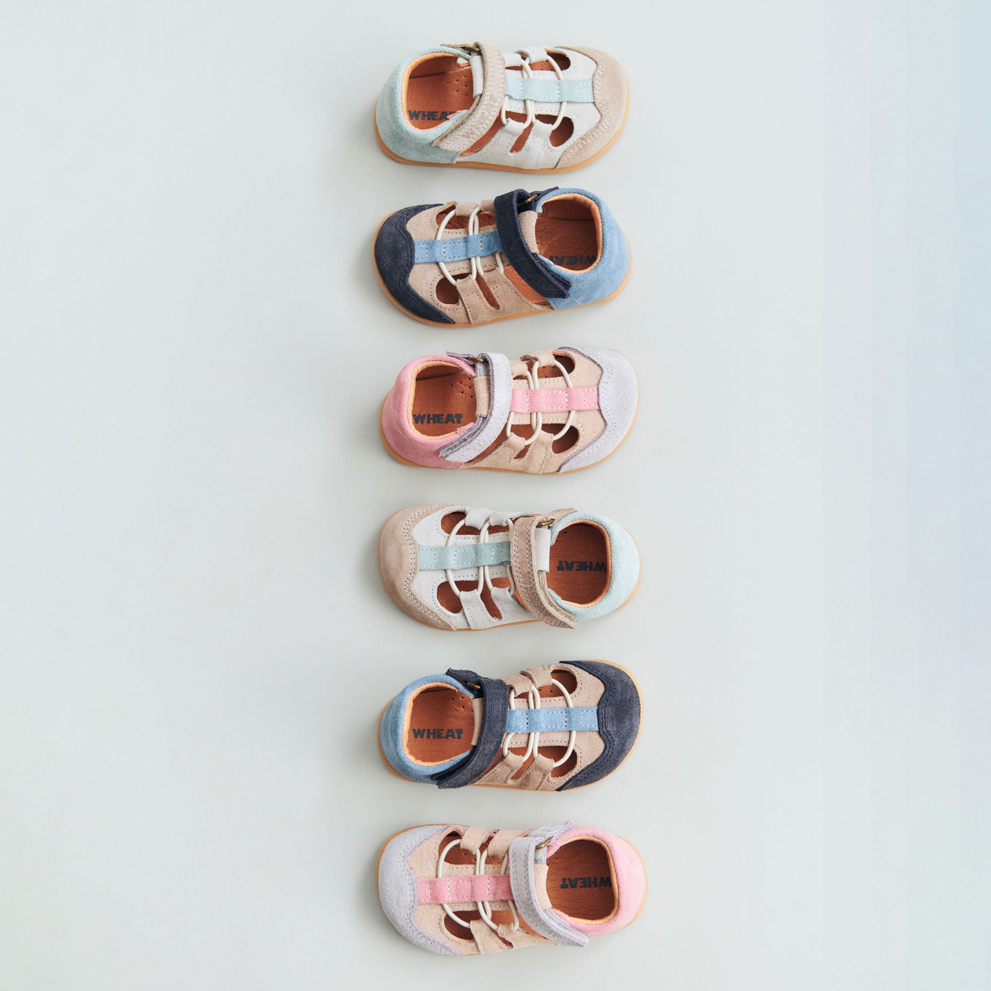 wheat-ellie-barfu-sandale-kleinkind-gr-n-leder image 2