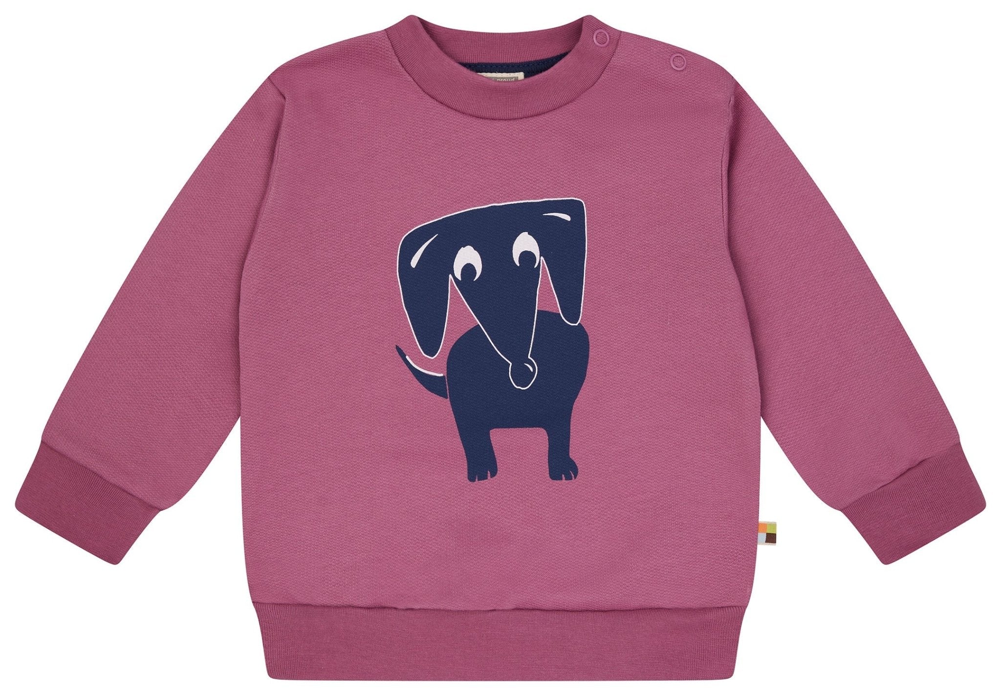 loud-proud-classics-sweatshirt-dackel-curry-bio-baumwolle image 4