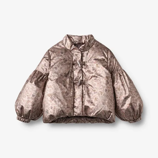 wheat-zallie-puffer-jacket-steppjacke-golden-flowers-recycelt image 1