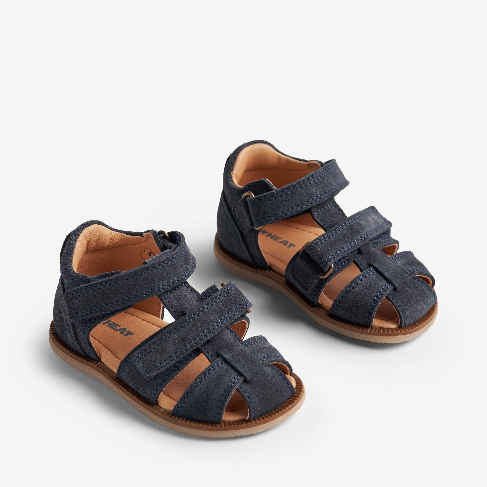wheat-baya-lauflernsandalen-navy-klett-geschlossene-zehen image 1
