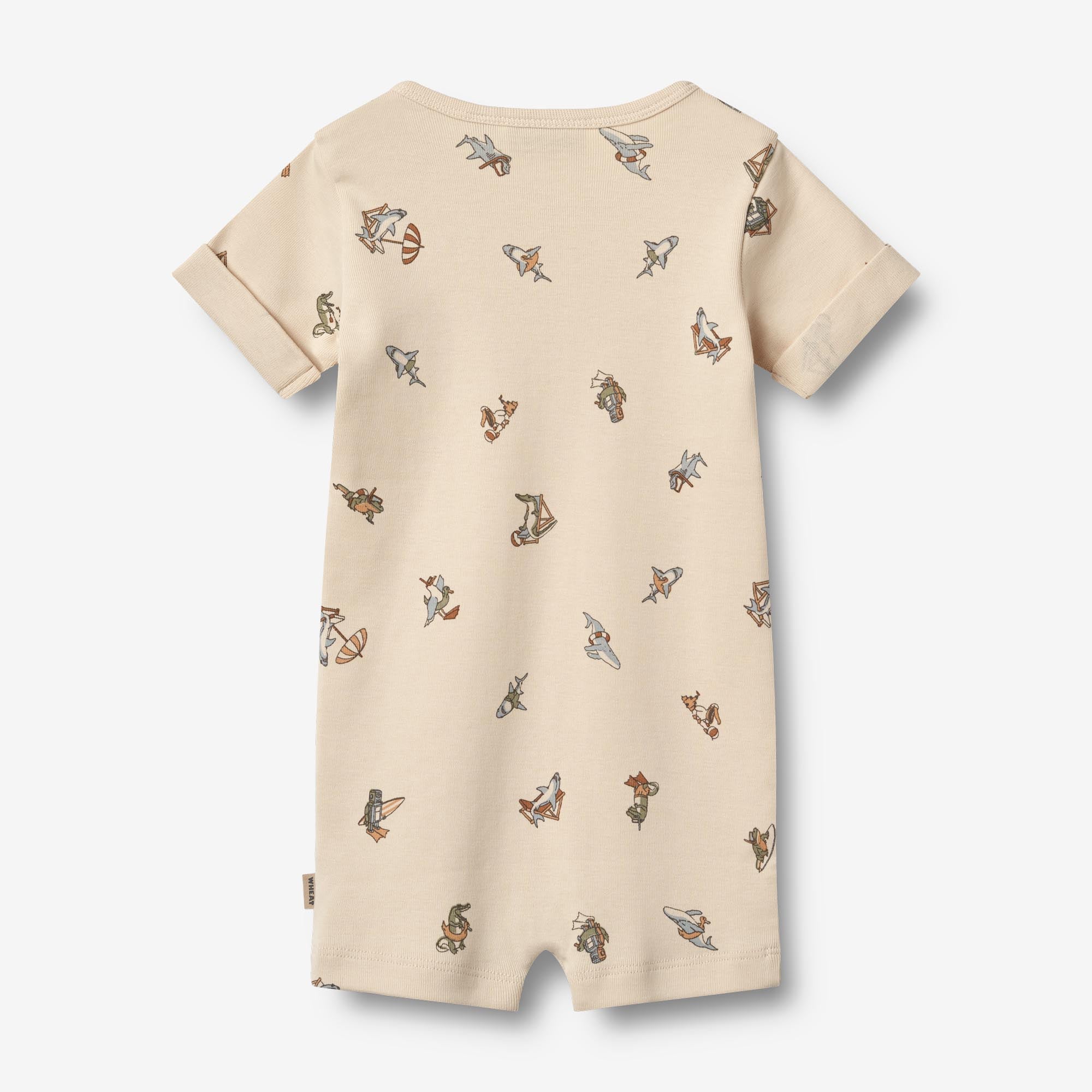 wheat-alfred-jumpsuit-kurzarm-bio-baumwolle-beach-friends image 2