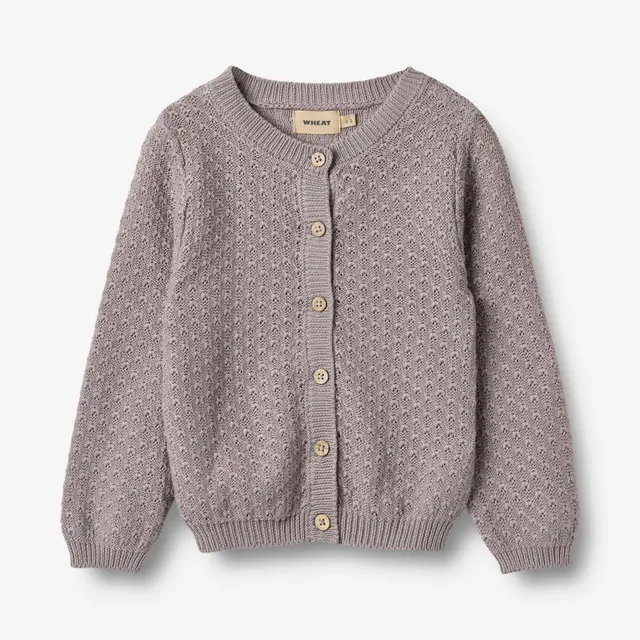 wheat-clothing-magnella-strickjacke-dusty-purple-bio-baumwolle image 1