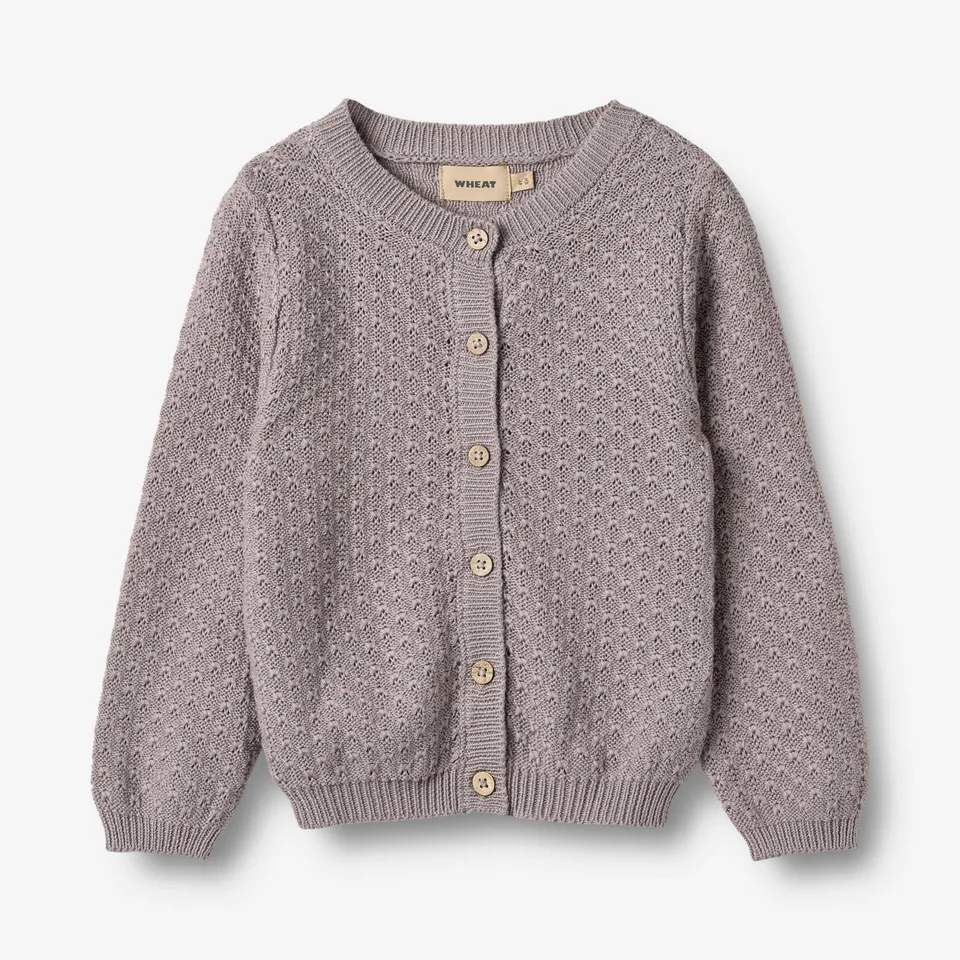 wheat-clothing-magnella-strickjacke-dusty-purple-bio-baumwolle image 1