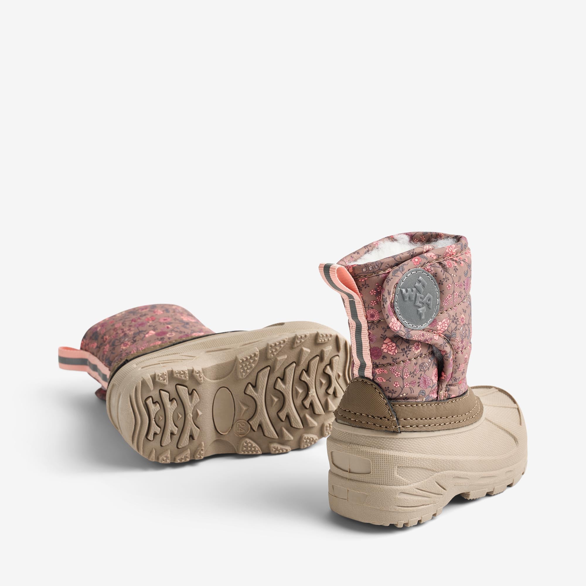 wheat-winty-winterstiefel-kinder-blumen-wollfutter image 2