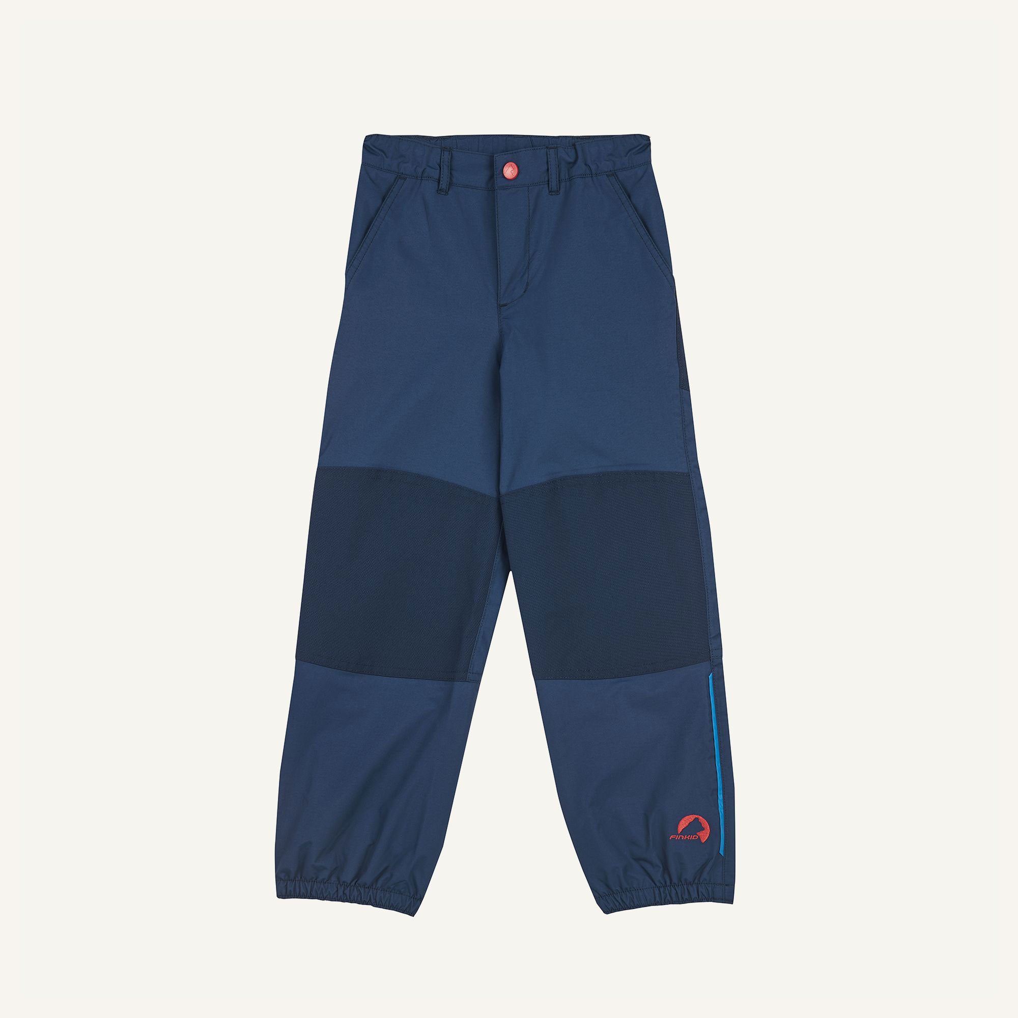 finkid-husky-hirvi-outdoorhose-navy-110-120-wetterfest image 1