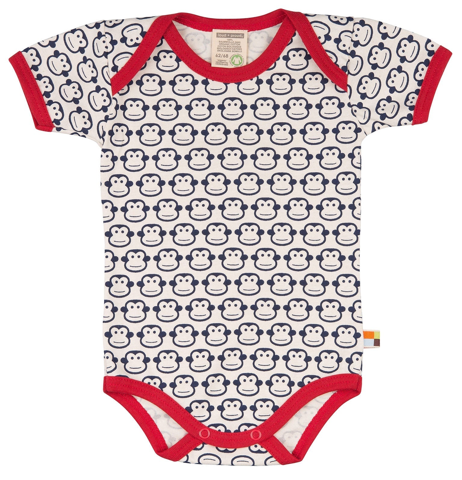 loud-proud-classics-body-kurz-druck-body-navy-62-68-kurzarm image 1