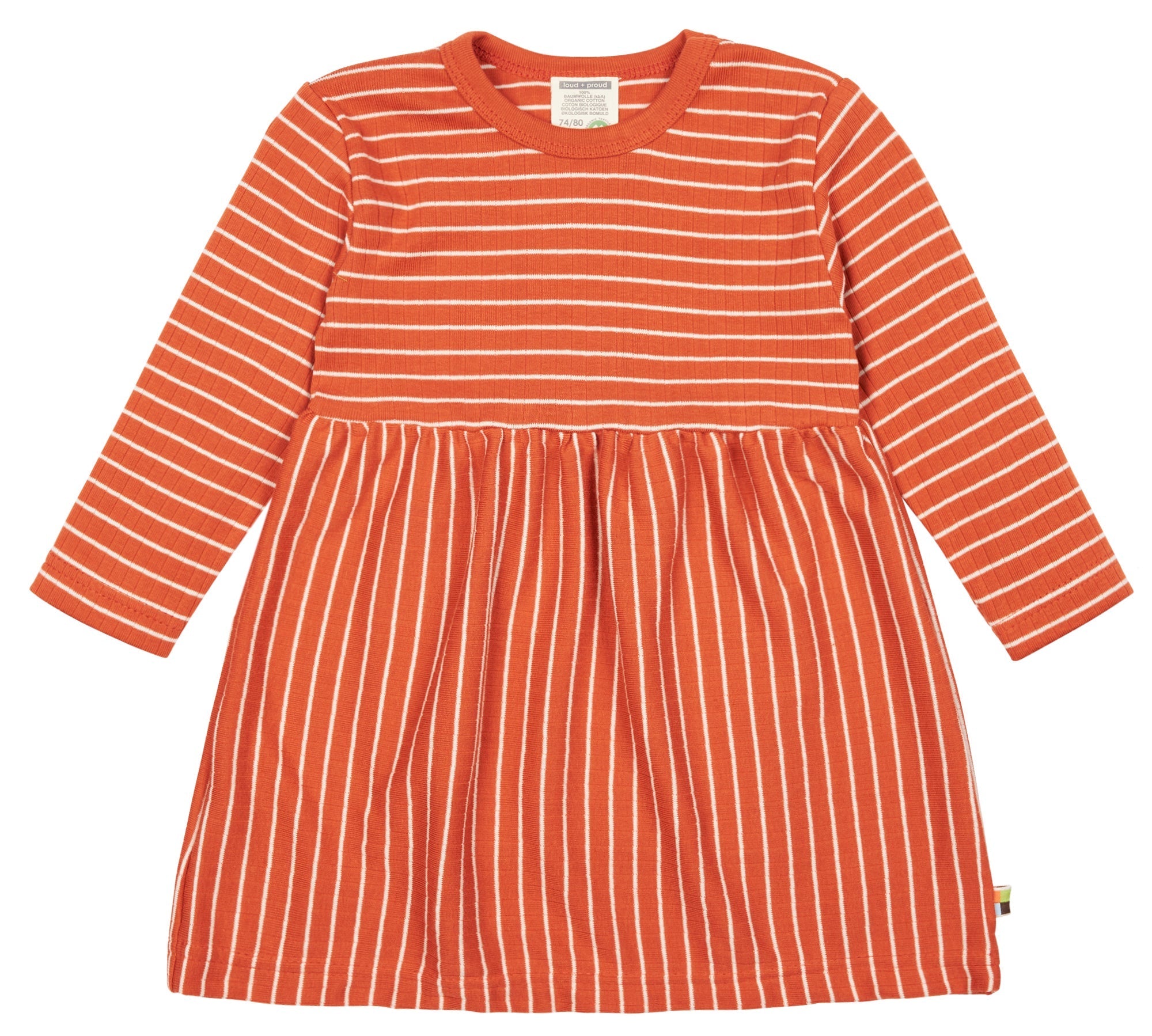 loud-proud-classics-kleid-derby-rib-m-dchenkleid-cinnamon-gestreift image 1