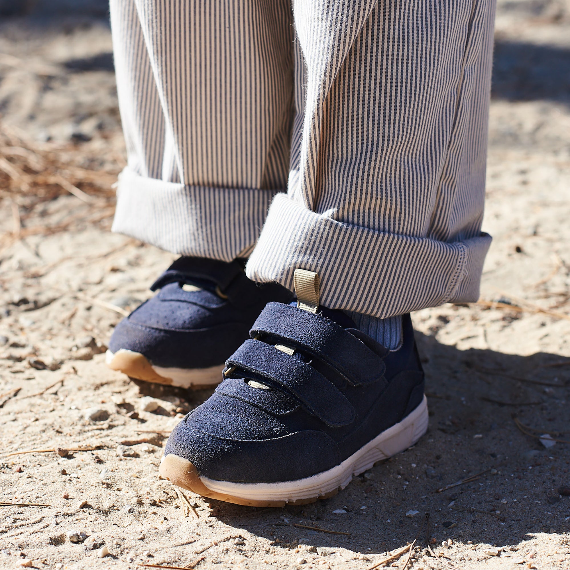 wheat-alin-sneaker-navy-leder-klett-kinder-gr-24-35 image 2