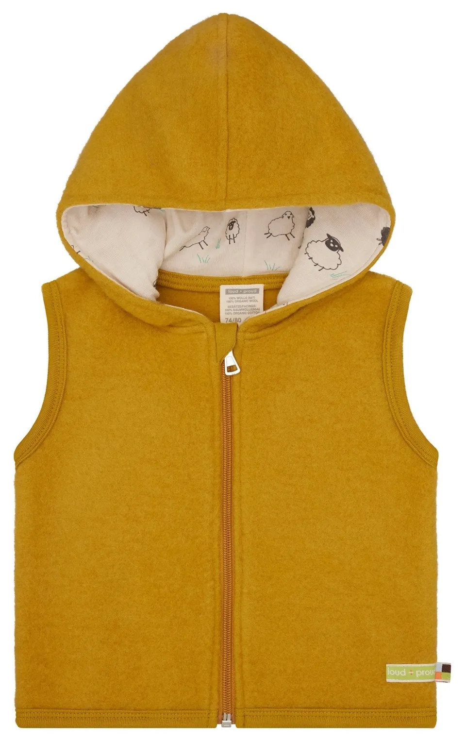 loud-proud-classics-weste-merino-wollfleece-curry image 1