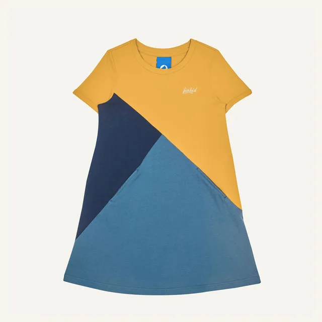 finkid-husky-merikortti-kleid-golden-yellow-biobaumwolle-lsf30 image 1