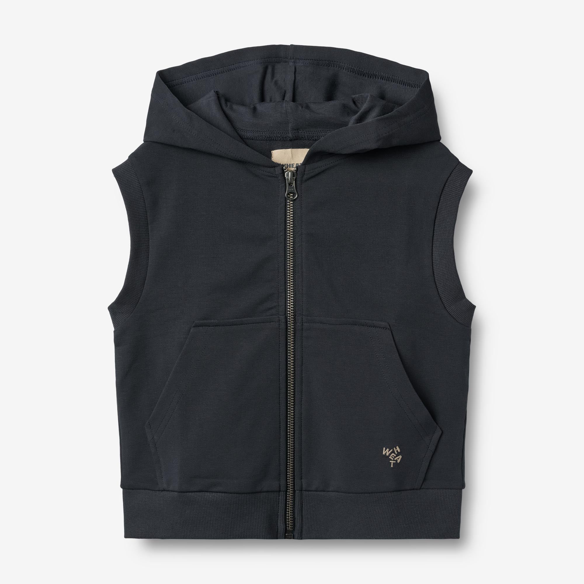 wheat-outerwear-sweat-gilet-w-carl-sweatweste-navy-bio-baumwolle image 1