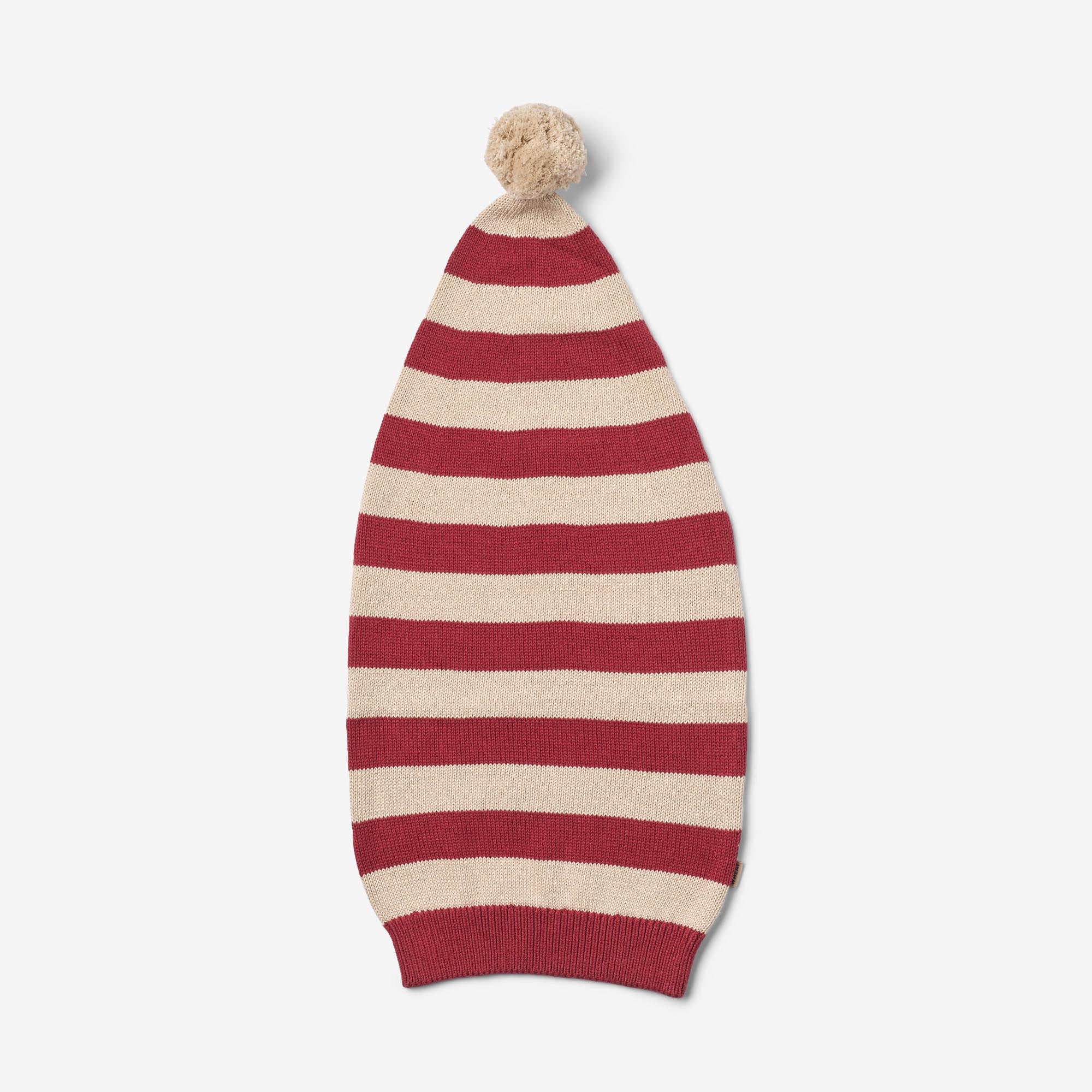 wheat-weihnachtsm-tze-kinder-red-christmas-stripe-bio image 1