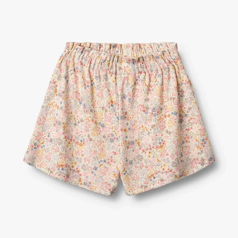 wheat-sandy-shorts-bright-flowers-bio-baumwolle image 1