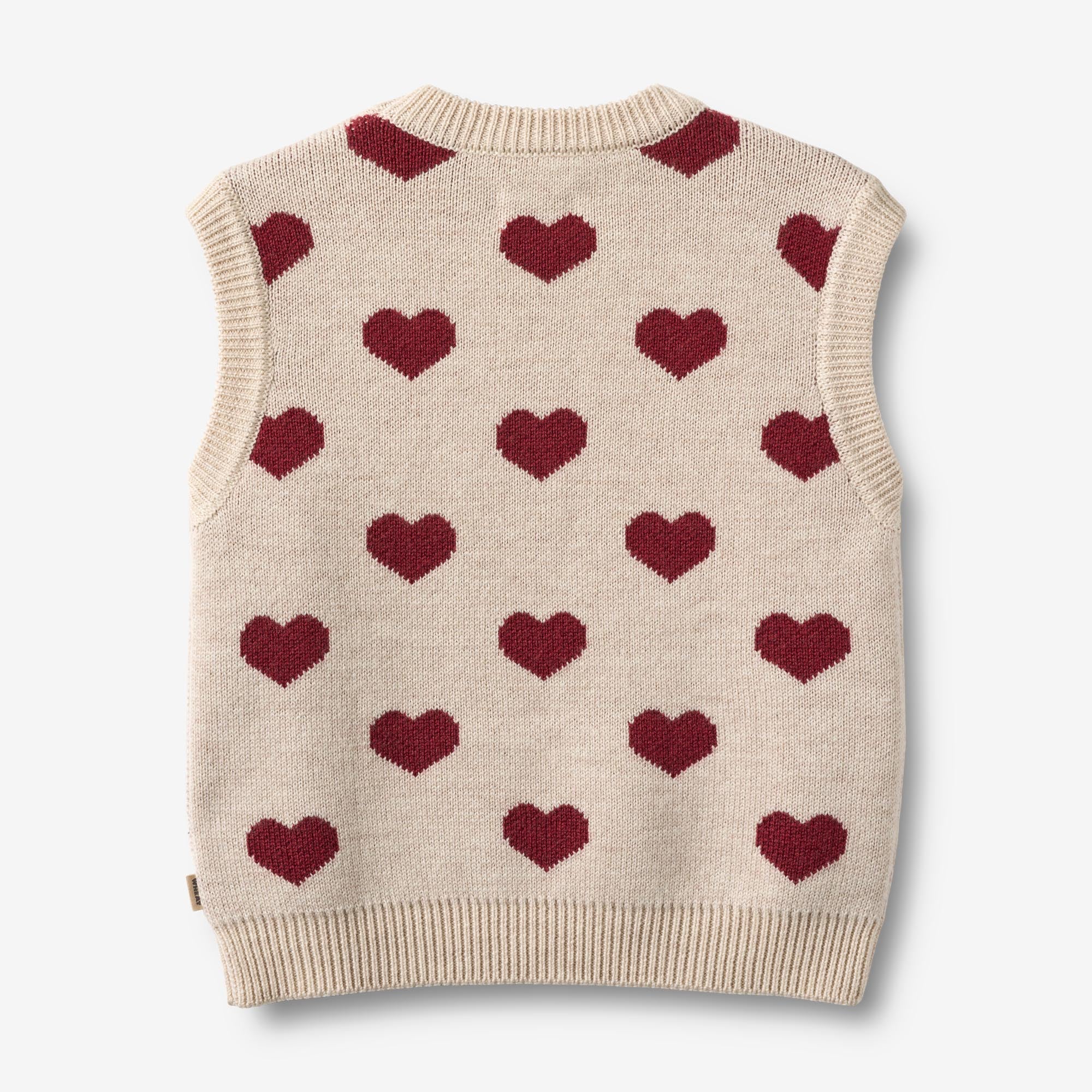 wheat-gaby-strickweste-offwhite-melange-merinowolle image 3