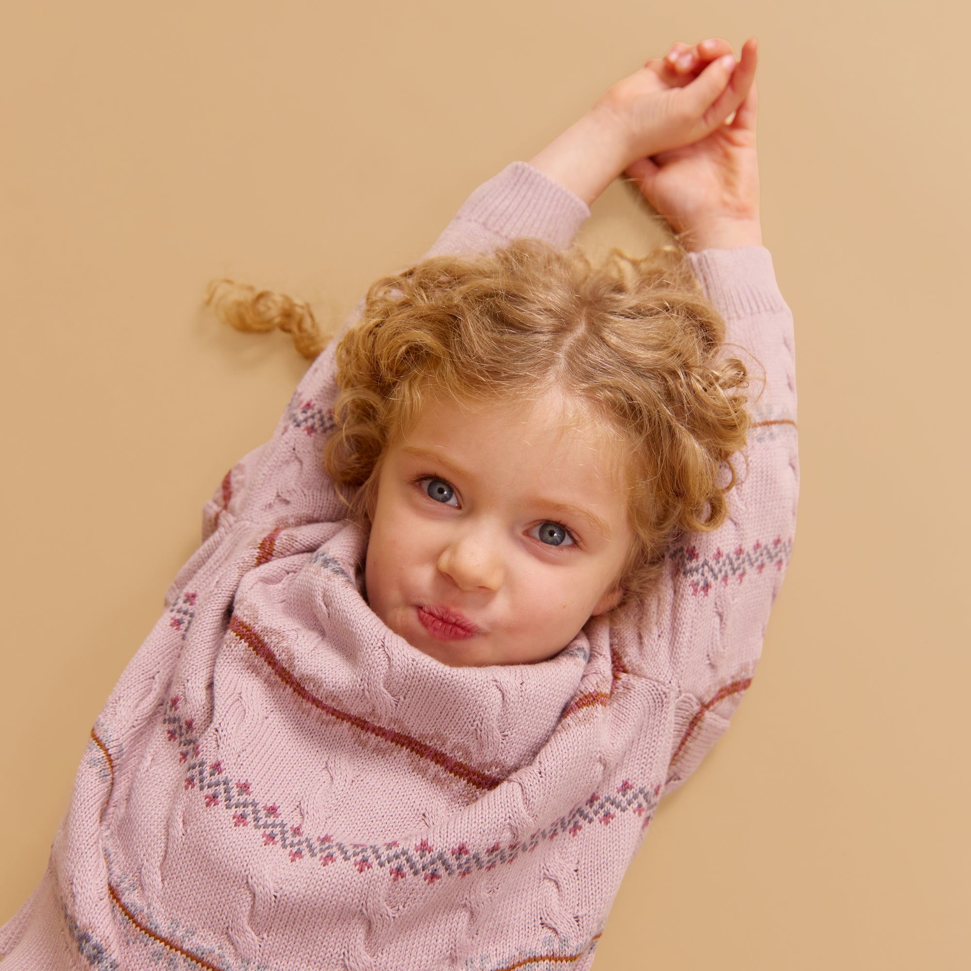 wheat-jacquard-knit-harper-pullover-soft-lilac-bio-baumwolle image 2