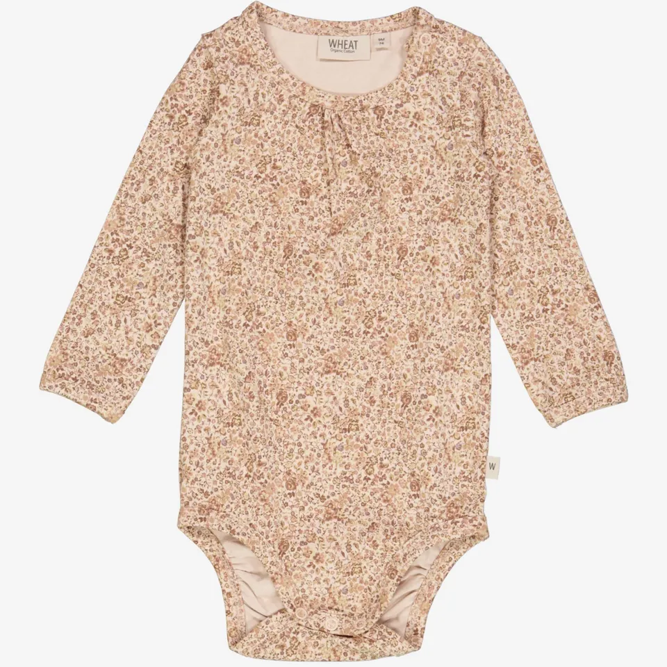 wheat-liv-body-rose-flowers-langarm-bio-baumwolle image 1