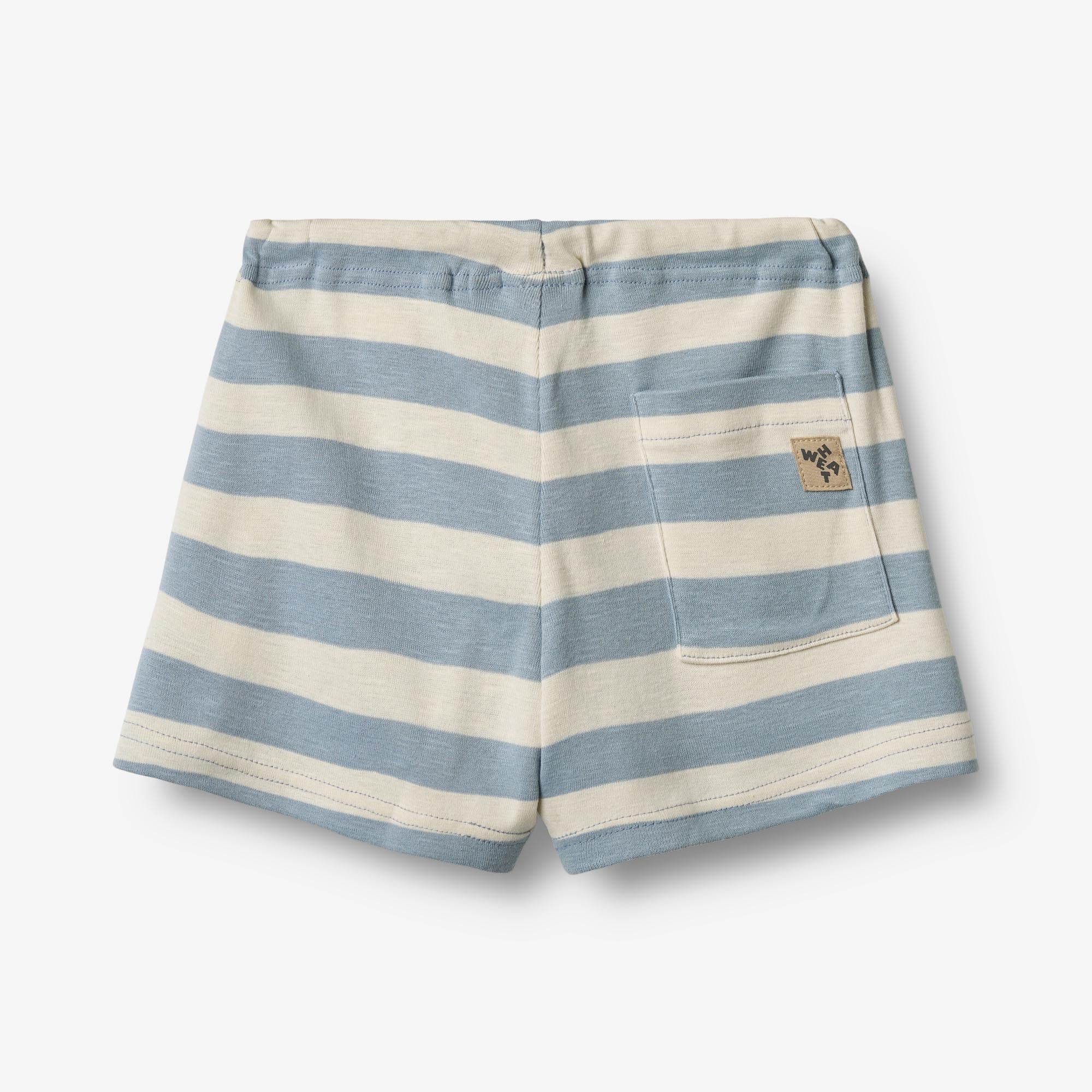 wheat-kalle-shorts-calm-blue-stripe-bio-baumwolle image 2
