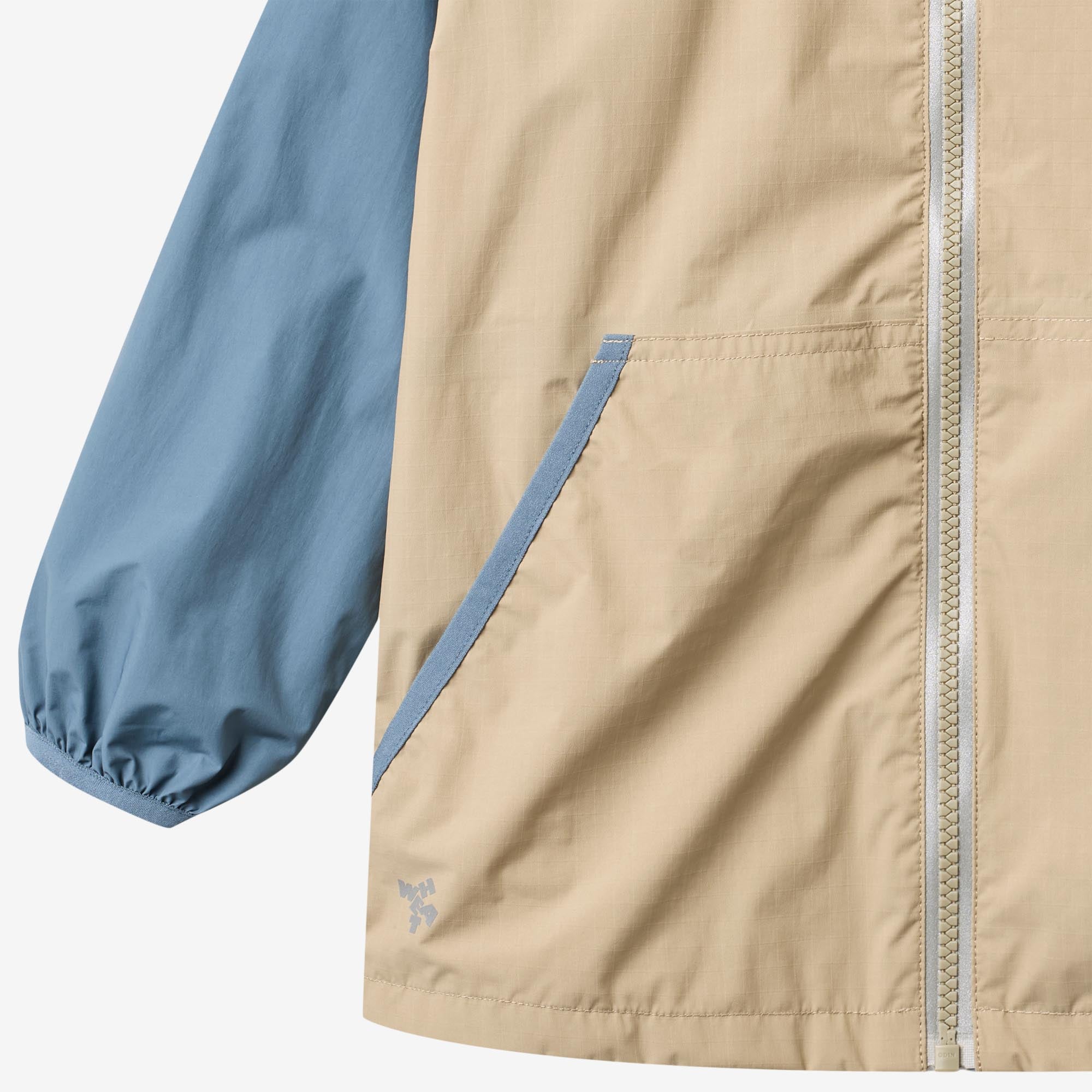 wheat-shelljacke-himmel-sand-stone-regenjacke-kinder-leicht image 7