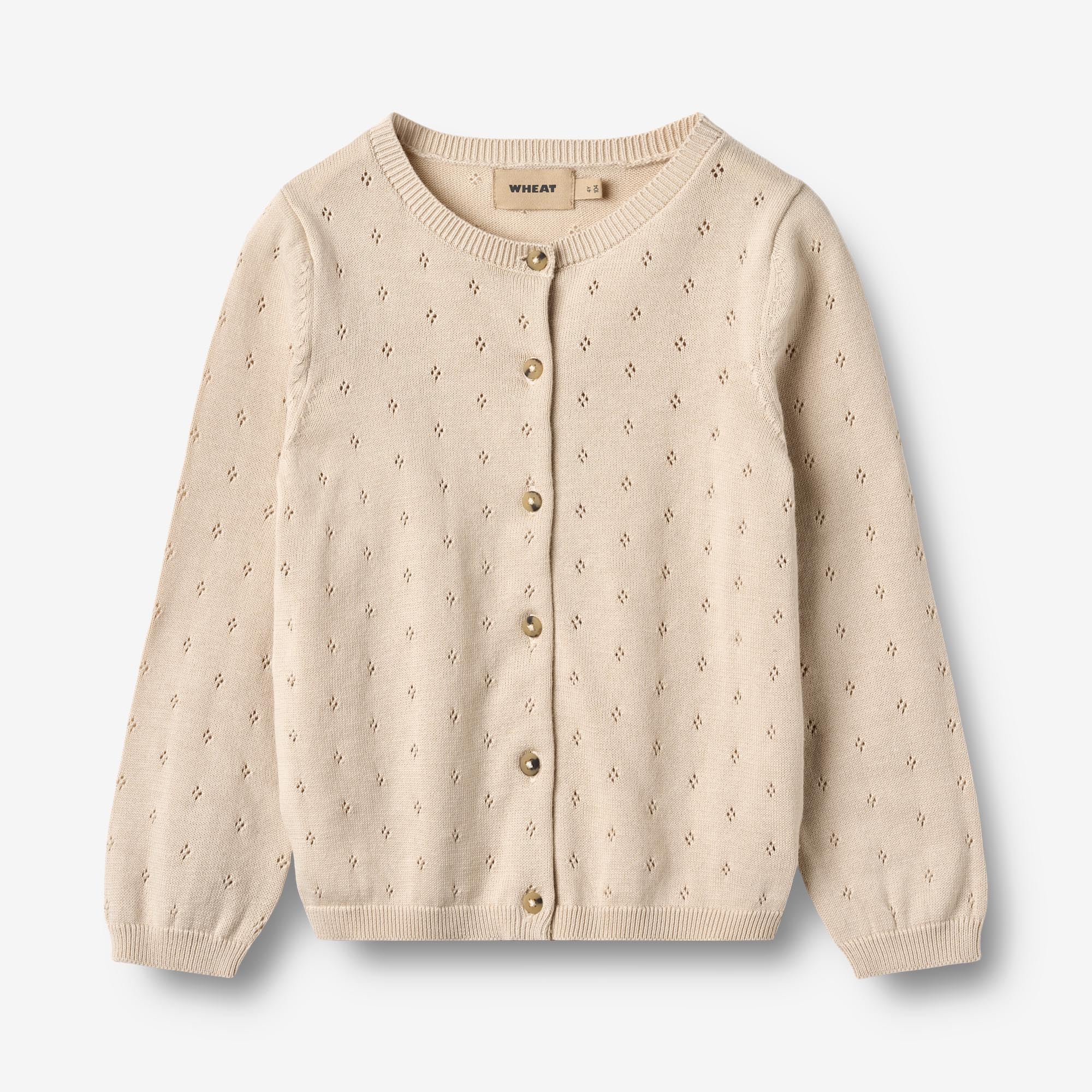 wheat-maia-strickjacke-offwhite-kinder-bio-baumwolle image 2