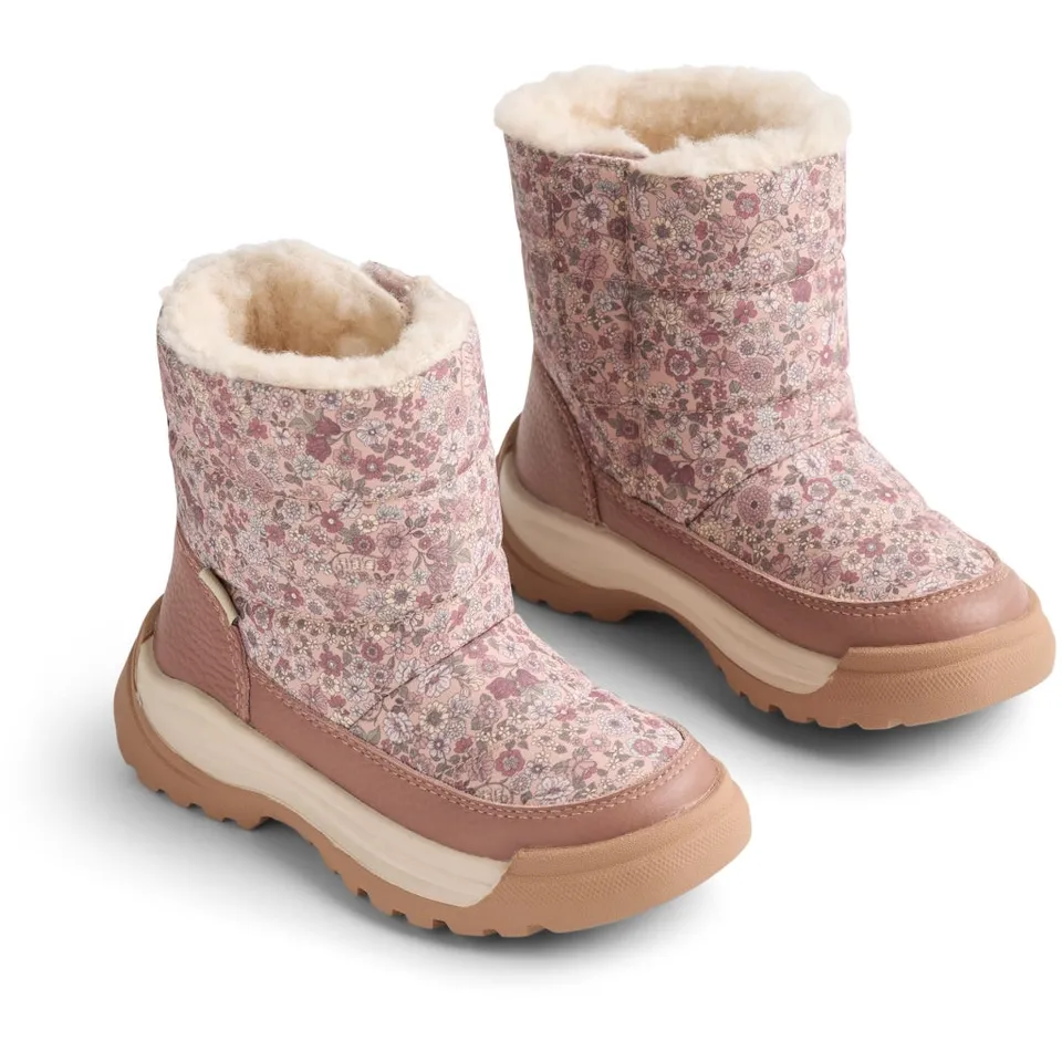 wheat-liza-tex-winterstiefel-rose-dust-flowers image 1