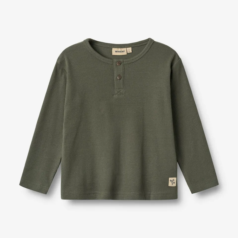 wheat-morris-langarmshirt-winter-forest-bio-baumwolle image 1